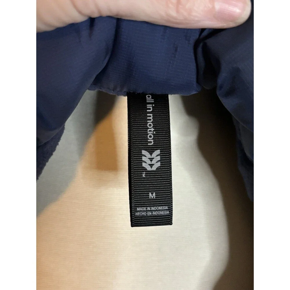 New Mens Puffer Jacket w/ 3M Thinsulate All in Motion Navy Blue Sz M Retail $55
